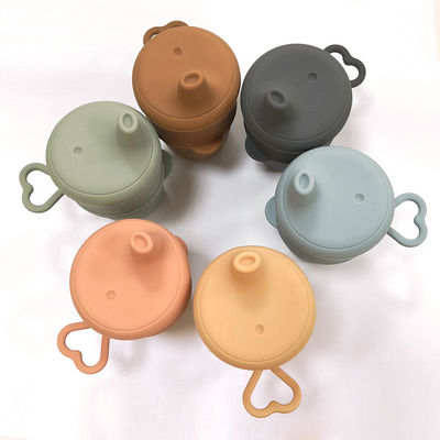 Không thể phá vỡ BPA Phthalate Miễn phí Sippy Cốc cho bé Nắp đậy cốc silicon Sippy