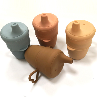 Không thể phá vỡ BPA Phthalate Miễn phí Sippy Cốc cho bé Nắp đậy cốc silicon Sippy