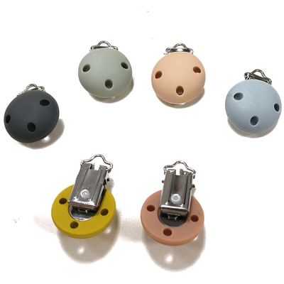 Núm vú giả kim loại Soothie Kẹp thực phẩm cấp cao su Miễn phí 3,5 * 3 * 1,5cm