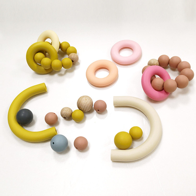 Bé nhai hạt silicone Thắt lưng Ống chữ U mềm lỏng OEM ODM