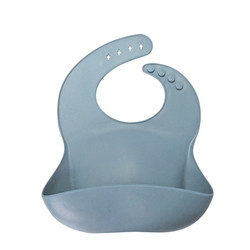 Yếm ăn dặm bằng silicon không thấm nước ODM Baby Girl Nút đóng có túi
