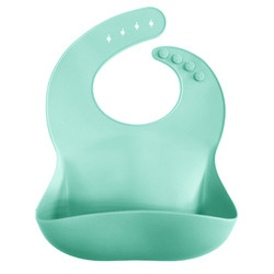 Yếm ăn dặm bằng silicon không thấm nước ODM Baby Girl Nút đóng có túi