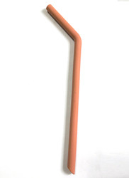 Ống hút silicon du lịch 25,5cm Biểu tượng tùy chỉnh Ống hút silicone thân thiện với môi trường dành cho trẻ em người lớn