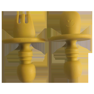 Thức ăn cho trẻ sơ sinh Lớp Bé tự ăn Muỗng mềm silicone cho bé 8 * 5 * 2,5cm ODM