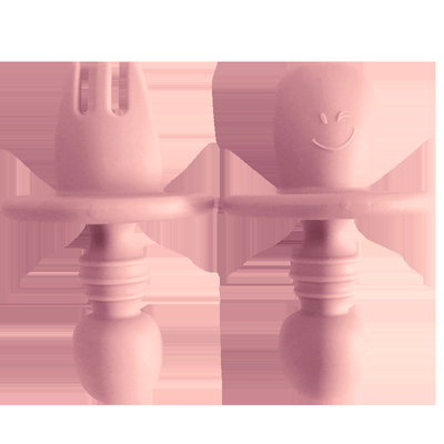 Bộ đồ ăn cho trẻ em bằng cao su silicone không chứa BPA Muỗng ăn có nĩa