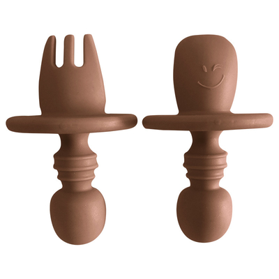 Dễ dàng lấy Thìa cho bé tự ăn bằng silicone đầu tiên Thìa ODM 8 * 5 * 2,5cm