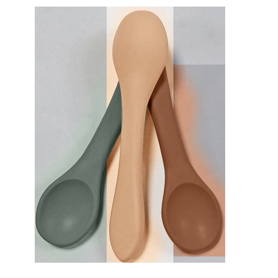 Thìa ăn dặm silicone mềm cho bé có thể tái sử dụng BPA Thân thiện với môi trường