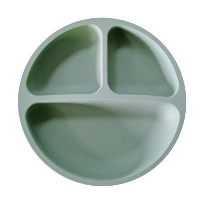 Tách thức ăn cho trẻ mới biết đi Đĩa hút silicone không chứa BPA cho bữa tối