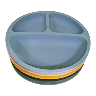 Cao su bền dành cho bé có tay cầm bằng silicone chia đôi -40-230 độ C để tự ăn