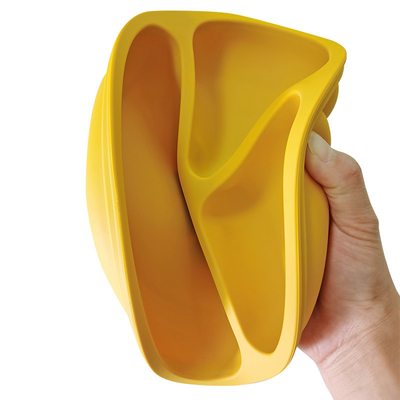 Cao su bền dành cho bé có tay cầm bằng silicone chia đôi -40-230 độ C để tự ăn