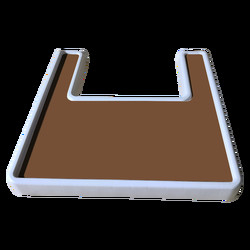 Ghế cao cho bé không chứa BPA tùy chỉnh Ghế cao Placemat 38 * 38 * 0,1cm