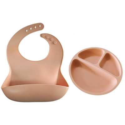 Bền vững Yếm xô silicone trẻ em nhiều màu Bền vững Bộ đồ ăn bằng silicon không chứa BPA