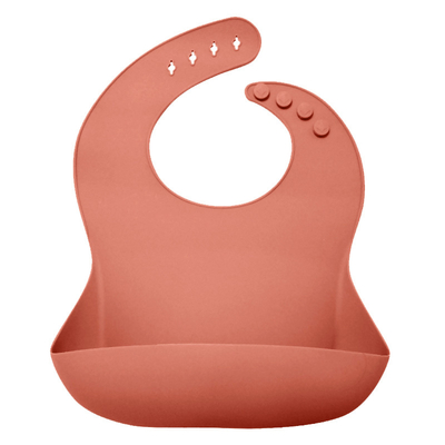 Yếm xúc silicone cho trẻ mới biết đi kháng khuẩn Yếm ăn không thấm nước Có dụng cụ bắt vụn
