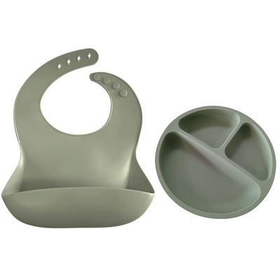 Có thể điều chỉnh 24,5 * 22CM Yếm silicon cá nhân hóa 19,8cm Tấm silicone trẻ em