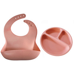 Có thể điều chỉnh 24,5 * 22CM Yếm silicon cá nhân hóa 19,8cm Tấm silicone trẻ em