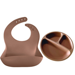 Có thể điều chỉnh 24,5 * 22CM Yếm silicon cá nhân hóa 19,8cm Tấm silicone trẻ em