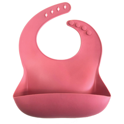 29x23cm Yếm em bé bằng silicon mềm không có phthalate có thể giặt được với túi bắt