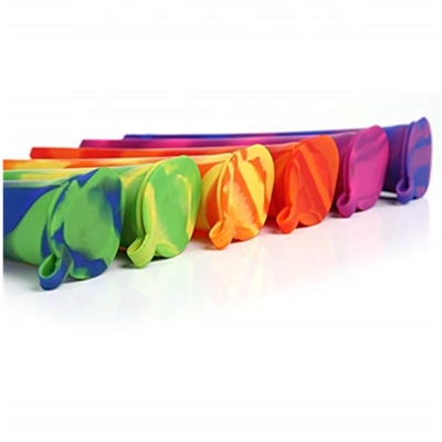 6 cái Khuôn làm đá silicone nhiều màu Khuôn làm đá 7,5 * 1,6 inch có nắp đậy kèm theo