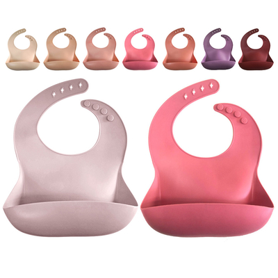 SGS Bpa Có thể điều chỉnh miễn phí Yếm xô xoắn hiện đại không thấm nước Yếm silicone vui nhộn