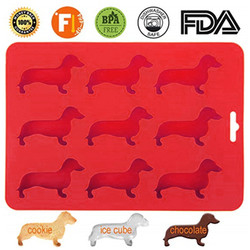 Khuôn làm đá hình con chó Khay làm đá hình con chó 22X16X1.5cm FDA