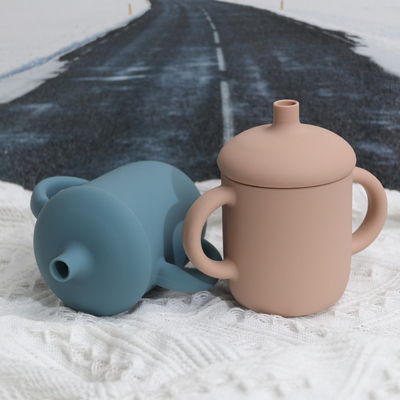 ODM Trẻ em đào tạo trẻ sơ sinh cốc sippy nắp silicone Cao su Miễn phí Với Ống hút