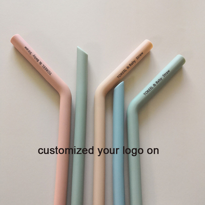 Ống hút silicone rộng thân thiện với môi trường cho bé Máy rửa bát An toàn có thể tái sử dụng Boba Straw FDA
