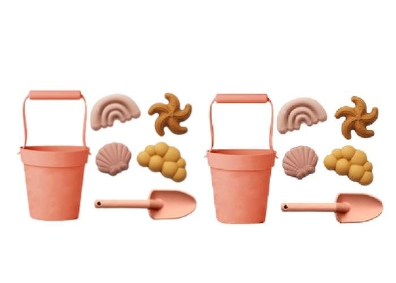 Đồ chơi bãi biển cát nhiều màu silicone Lớp thực phẩm cho trẻ em 5-7 tuổi