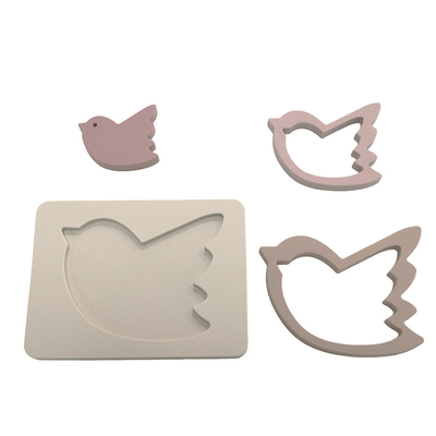 Giáo dục Chim câu đố Đồ chơi Động vật Silicone cho Trẻ sơ sinh Vui vẻ Bộ 5 cái