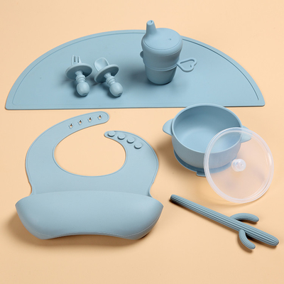 Ether có màu phù hợp 240 độ Bộ cho ăn bằng silicone được FDA chấp thuận cho bé