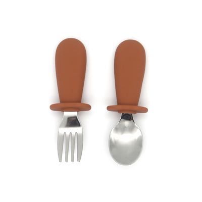 Dao kéo trẻ em bằng bạc silicone 316 Chất liệu thép không gỉ cho trẻ em